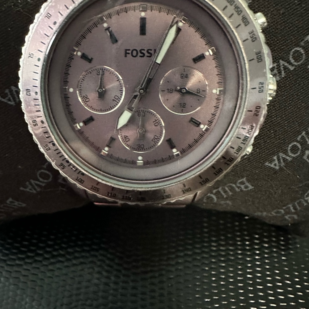 Fossil Tachymeter Purple Watch - Picture 11 of 11